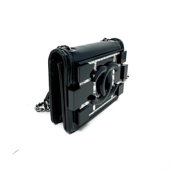 Chanel Crystal & Plexiglass Boy Brick Flap Bag - Picture 3 of 10